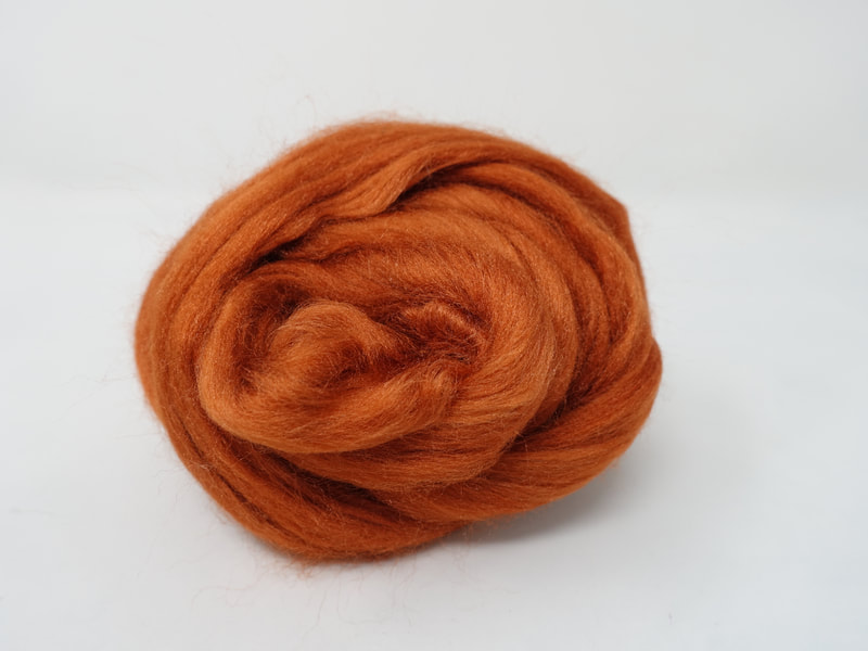 Orange Tussah Silk