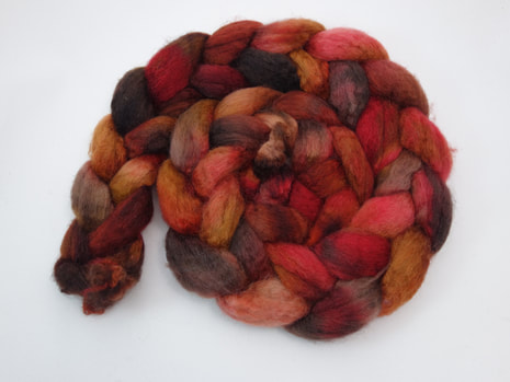 Hand Dyed Spinning Fibre