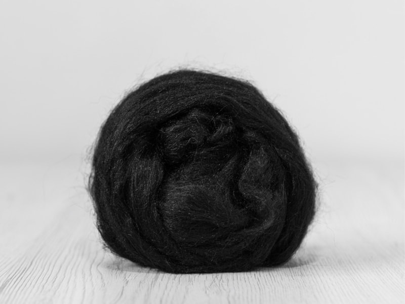 Black Tussah Silk