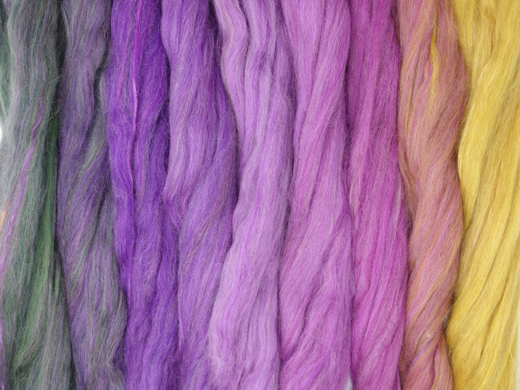 Pansy Inspired Spinning Fibre