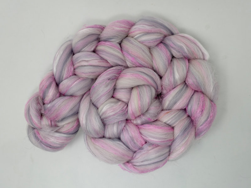 Pale Pink Fibre with hints of grey