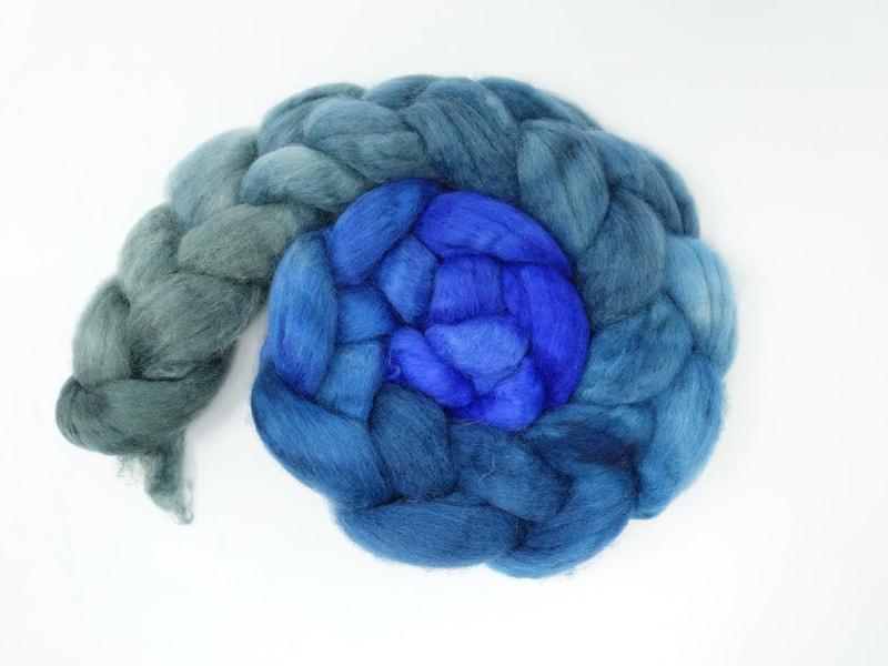 Blue-Green Gradient wool