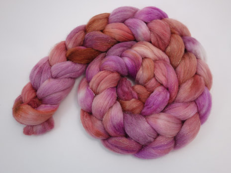 Hand Dyed Polwarth Roving
