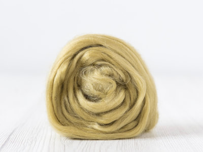 Sage yellow tussah silk tops