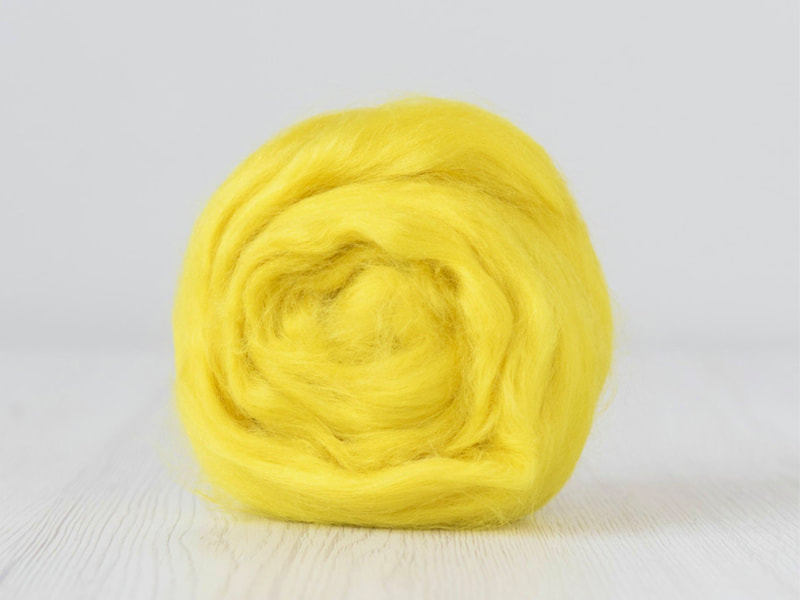 Vibrant Yellow Tussah Silk